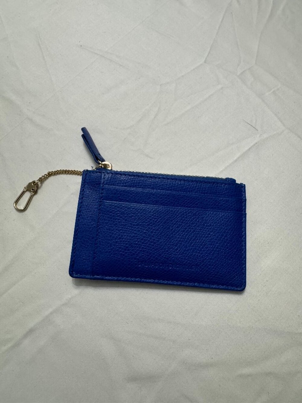 Salvador Bachiller Blue Leather Card Holder